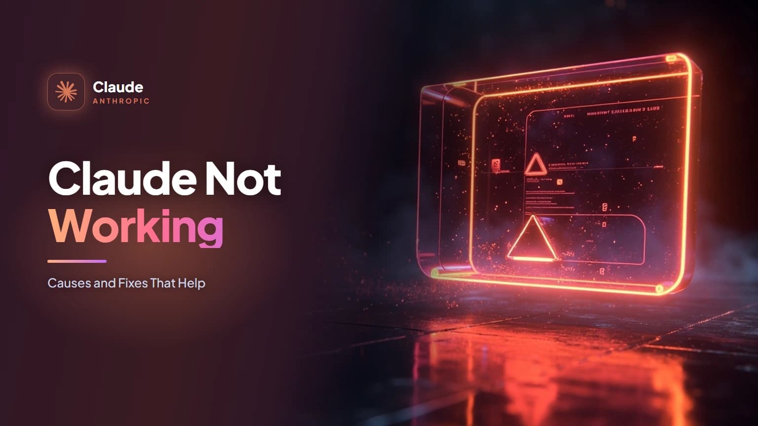 Claude Not Working? Causes and Fixes That Help