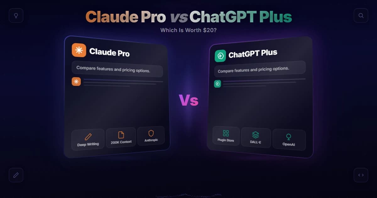 Claude Pro vs ChatGPT Plus: Which Is Worth $20?