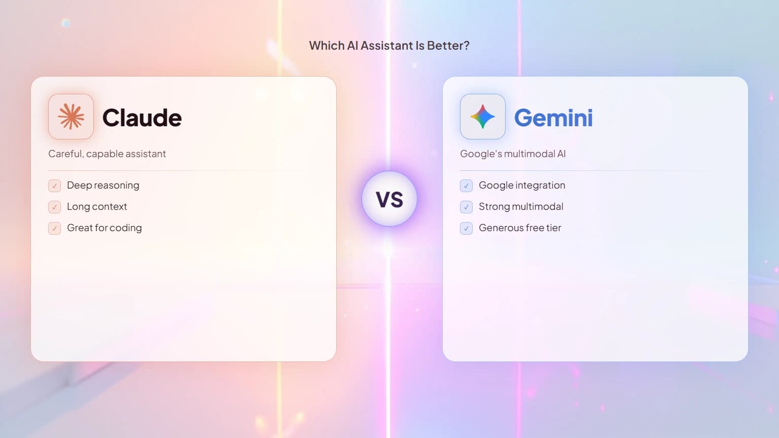 Claude vs Gemini: Which AI Assistant Is Better?
