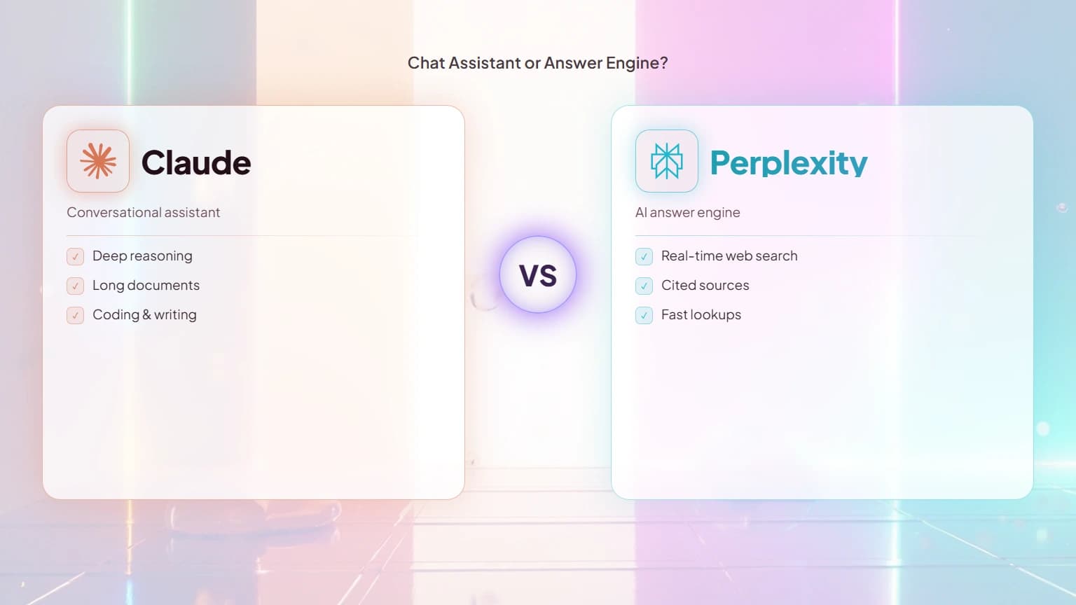 Claude vs Perplexity: Chat Assistant or Answer Engine?