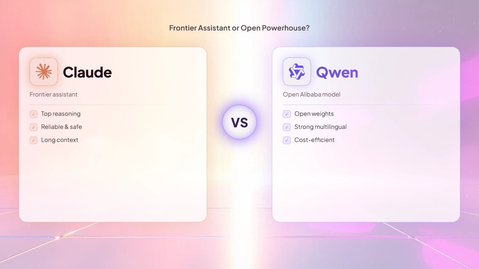 Claude vs Qwen: Frontier Assistant or Open Powerhouse?